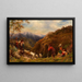 Herds of goats in the Apennines - William Linnell — framed artwork on a wall