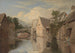 Cottages by a Riverbank - William Linton — artwork view