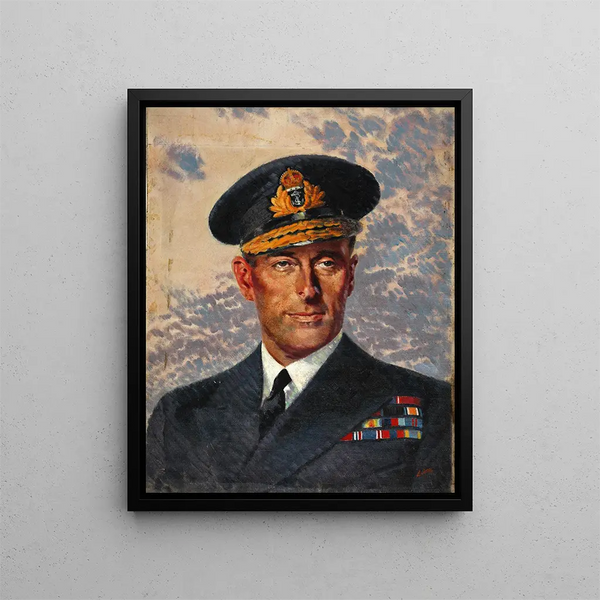 L'amiral Lord Louis Mountbatten - William Little — framed artwork on a wall