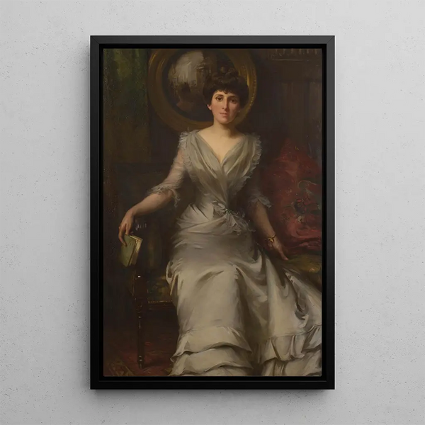 Une beauté de la société - William Llewellyn — framed artwork on a wall
