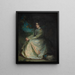 Blue and Gold Painting - William Loudan — framed artwork on a wall