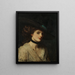 Portrait Painting of a Lady - William Loudan — framed artwork on a wall