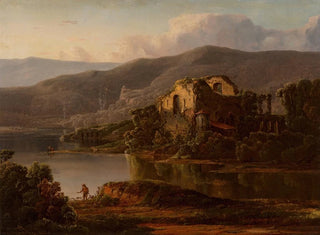Italian landscape painting with ruins - William Louis Sonntag — artwork view