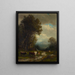 Landscape painting with cattle - William M. Hart — framed artwork on a wall