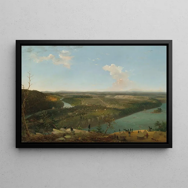 Maryland Heights Painting, Harpers Ferry Headquarters - William Macleod — framed artwork on a wall