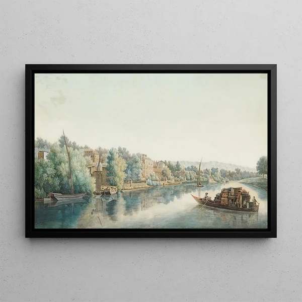 The Thames at Richmond - William Marlow — framed artwork on a wall