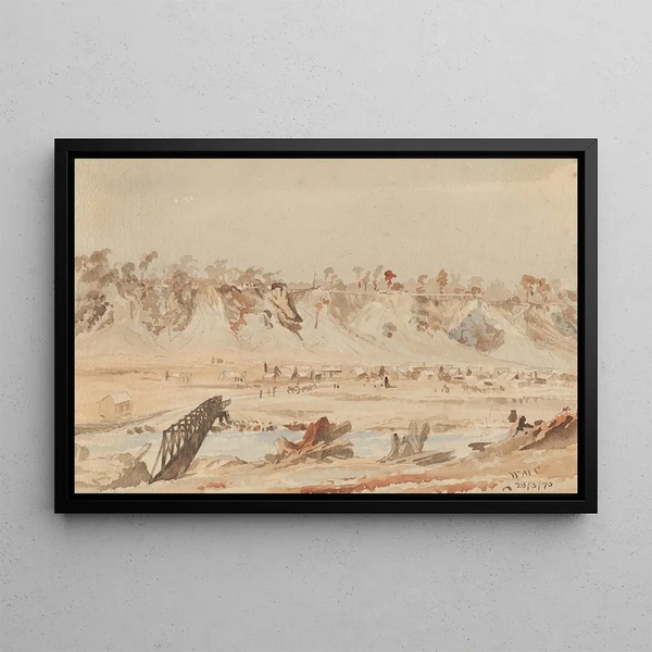 the Old Town of Greenstone and Dukes Terrace - William Marshall Cooper — framed artwork on a wall