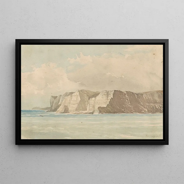 Marine landscape painting - William Marshall Cooper — framed artwork on a wall