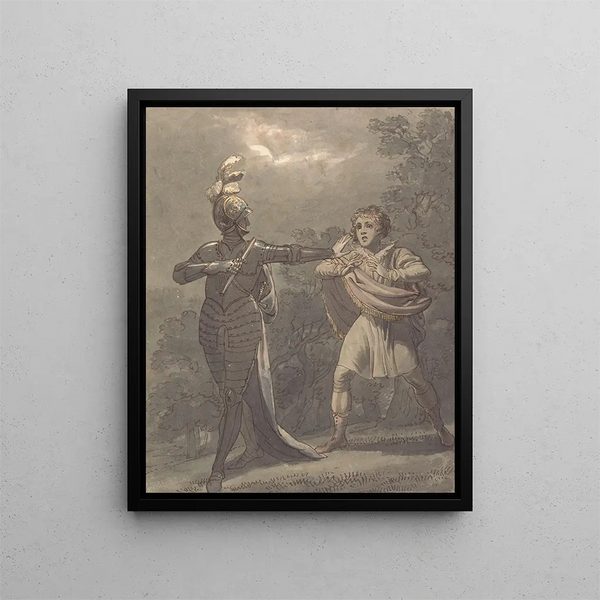 Hamlet and the Ghost - William Marshall Craig — framed artwork on a wall