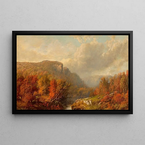 October in the Blue Mountains - William Mason Brown — framed artwork on a wall