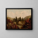 River through a Forest in Autumn - William Mason Brown — framed artwork on a wall