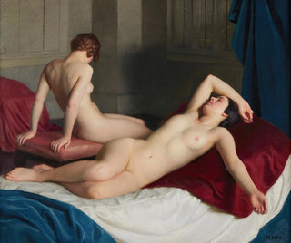 Interior with Two Nudes - William McGregor Paxton — artwork view