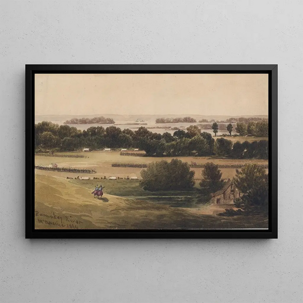 River Pamunkey Painting - William McIlvaine — framed artwork on a wall