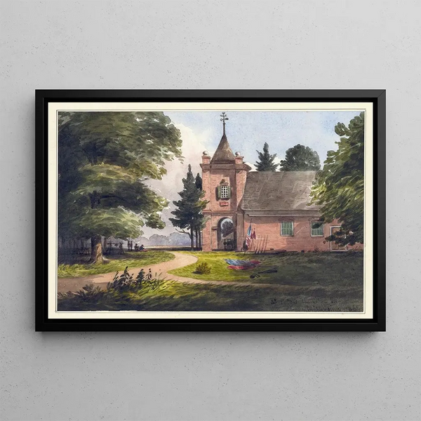 Église Saint-Pierre, New Kent Co, Va - William McIlvaine — framed artwork on a wall