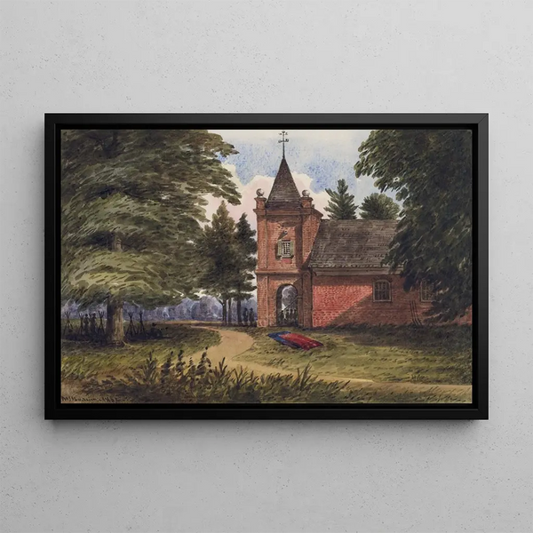 Église Saint-Pierre near the White House, VA - William McIlvaine — framed artwork on a wall