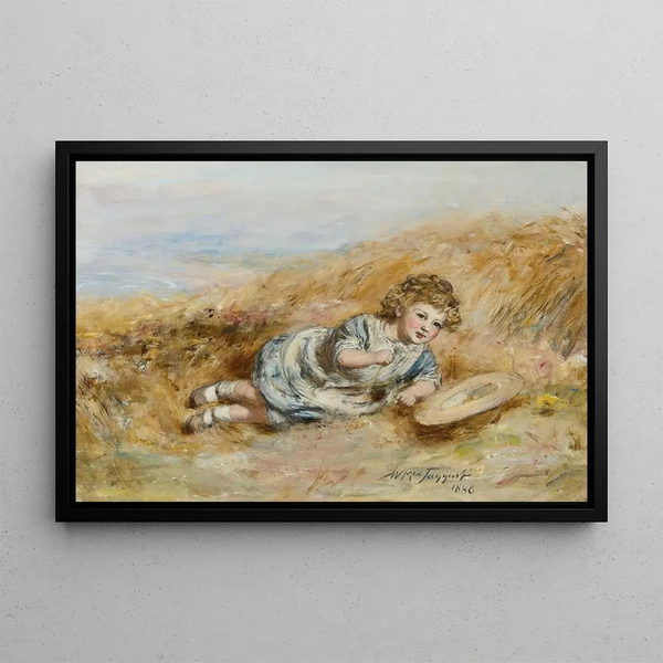 Happy Hours Scottish Painting - William Mctaggart — framed artwork on a wall