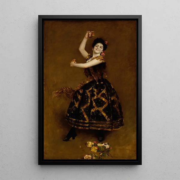 Carmencita - William Merritt Chase — framed artwork on a wall