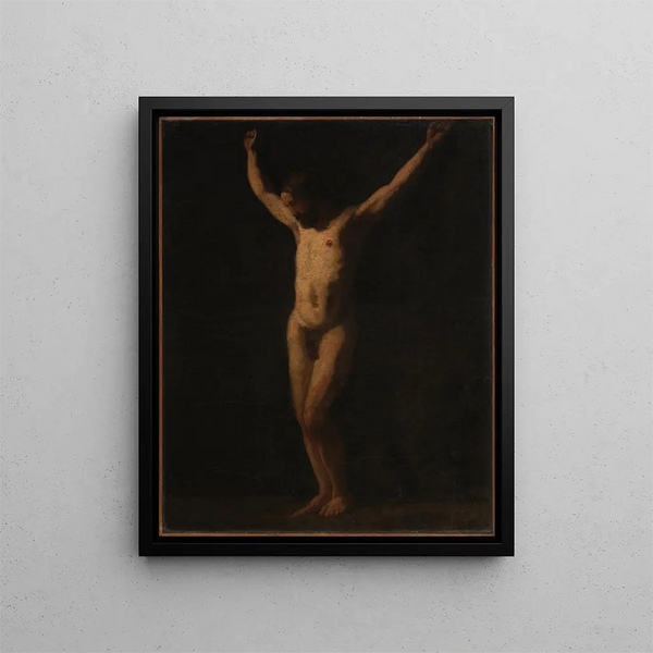 Crucifixion - William Merritt Chase — framed artwork on a wall
