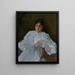 Girl in White - William Merritt Chase — framed artwork on a wall