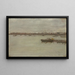Gray Day Painting on the Bay - William Merritt Chase — framed artwork on a wall