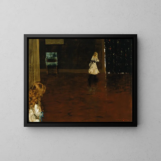Hide and Seek - William Merritt Chase — framed artwork on a wall