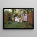 Breakfast in the Open Air - William Merritt Chase — framed artwork on a wall