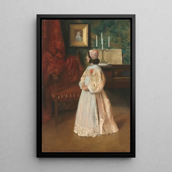 Portrait of my daughter Alice - William Merritt Chase — framed artwork on a wall