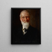 Portrait of My Father David Hester Chase - William Merritt Chase — framed artwork on a wall