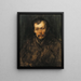 Portrait of a Man - William Merritt Chase — framed artwork on a wall