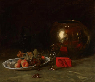 The large brass bowl - William Merritt Chase — artwork view