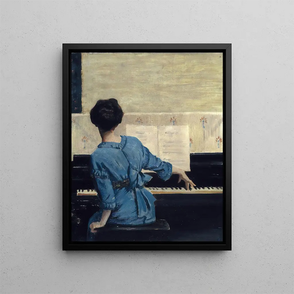 The Opening Speech - William Merritt Chase — framed artwork on a wall