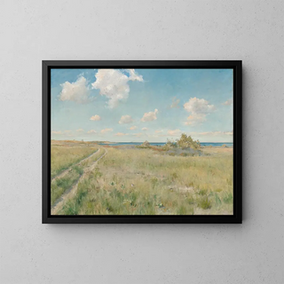 L'Ancienne Route vers la Mer - William Merritt Chase — framed artwork on a wall
