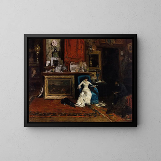 The Tenth Street Studio - William Merritt Chase — framed artwork on a wall