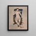 Nude without title resting on a chair - William Merritt Chase — framed artwork on a wall