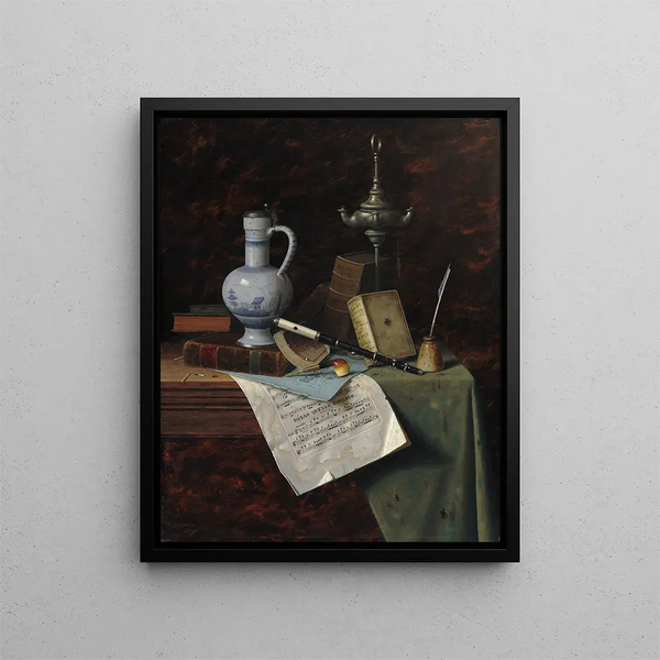 My Jewels - William Michael Harnett — framed artwork on a wall