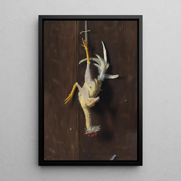 Plumé à vif - William Michael Harnett — framed artwork on a wall