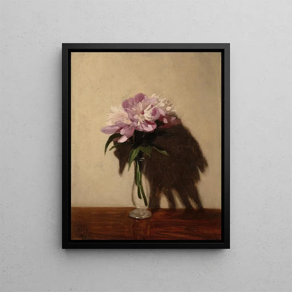Peonies roses - William Nicholson — framed artwork on a wall