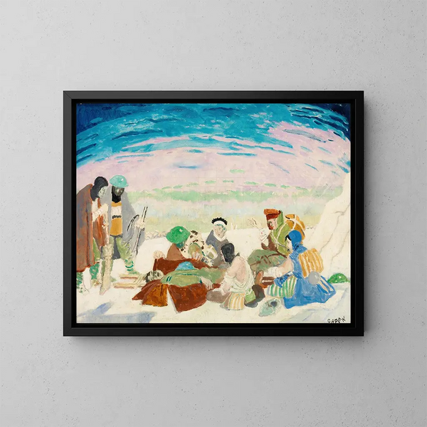 The Death in the Snow - William Orpen — framed artwork on a wall