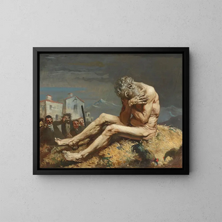 Job - William Orpen — framed artwork on a wall