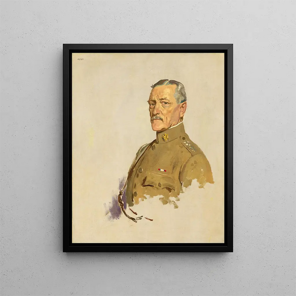 John Joseph Pershing - William Orpen — framed artwork on a wall