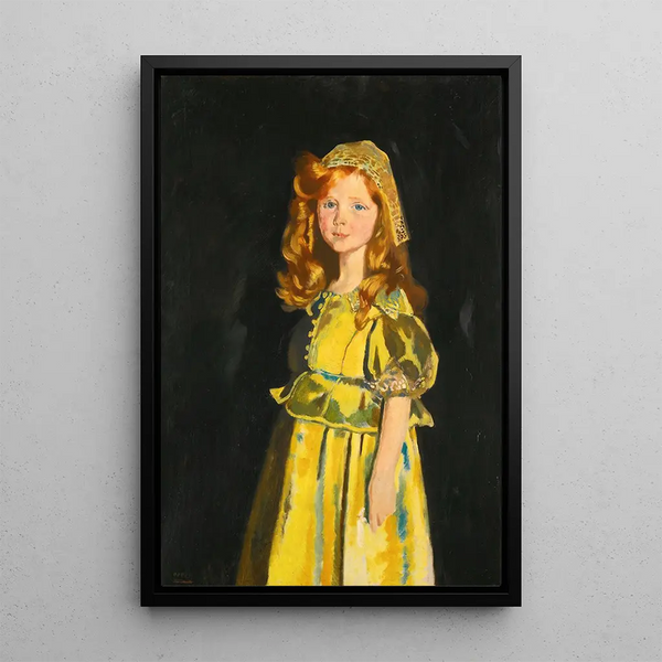Portrait of Vivien St George - William Orpen — framed artwork on a wall