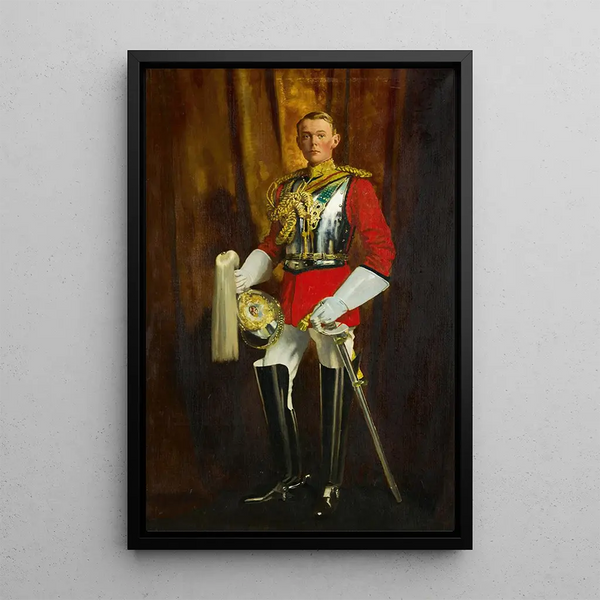 Portrait of Avenal St George - William Orpen — framed artwork on a wall