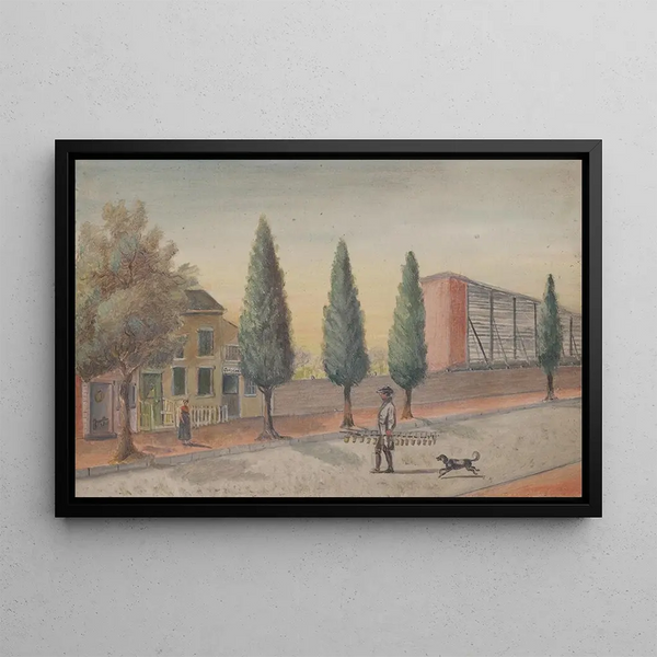 The Strawberry Seller - William P. Chappel — framed artwork on a wall