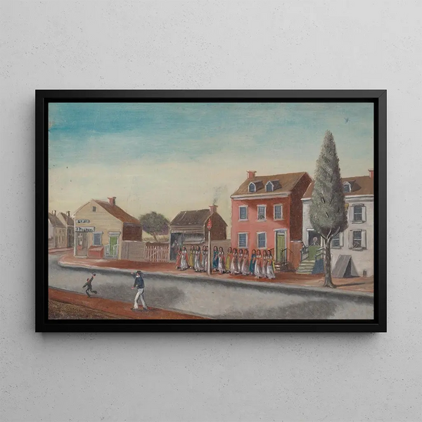 Thé entre amis - William P. Chappel — framed artwork on a wall