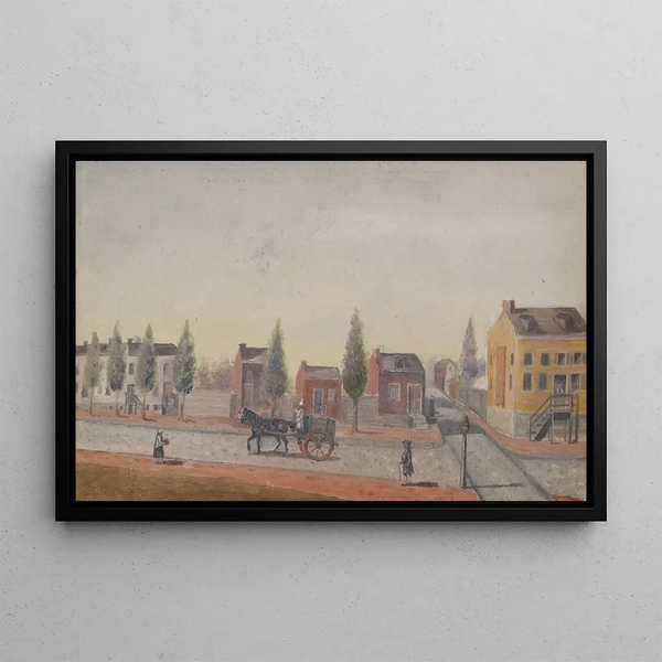 La charrette à ordures - William P. Chappel — framed artwork on a wall