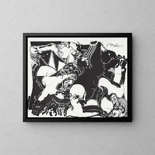 Exhibition Painting - William Pachner — framed artwork on a wall