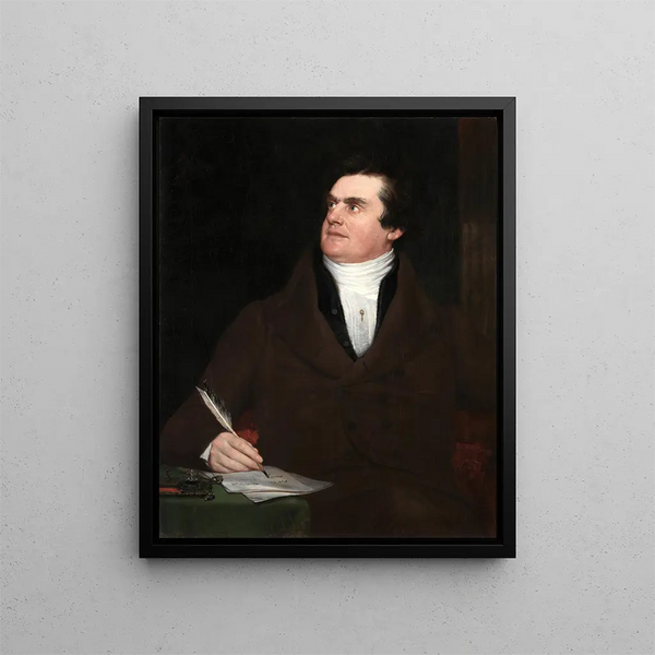 Colonel William Leete Stone - William Page — framed artwork on a wall