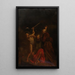 Moses, Aaron, and Hur on Mount Horeb - William Page — framed artwork on a wall