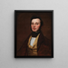 Portrait of a Young Man - William Page — framed artwork on a wall