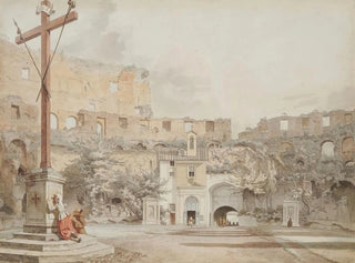 Interior of the Colosseum, Rome - William Pars — artwork view
